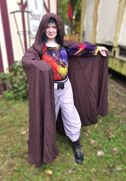 Cloak, Linen- Brown