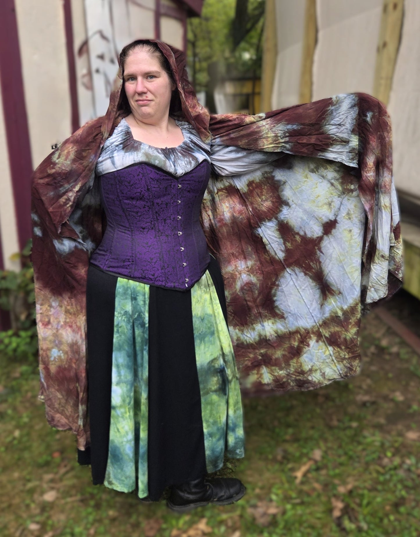 Cloak, Linen- Moss Agate