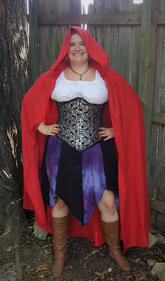 Cloak, Linen- Red