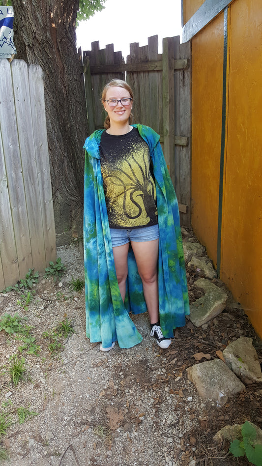 Cloak, Linen- Frozen Azurite