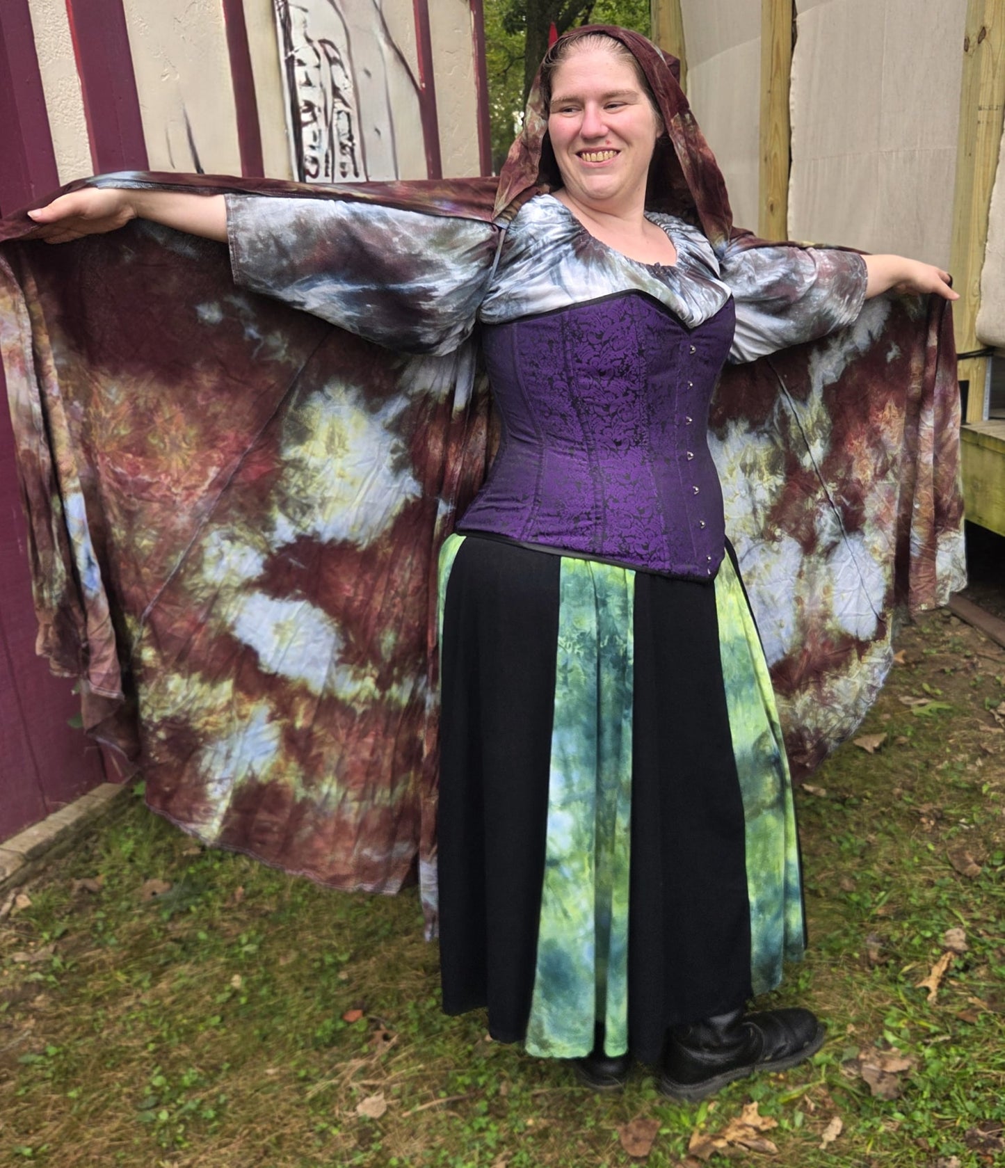 Cloak, Linen- Moss Agate