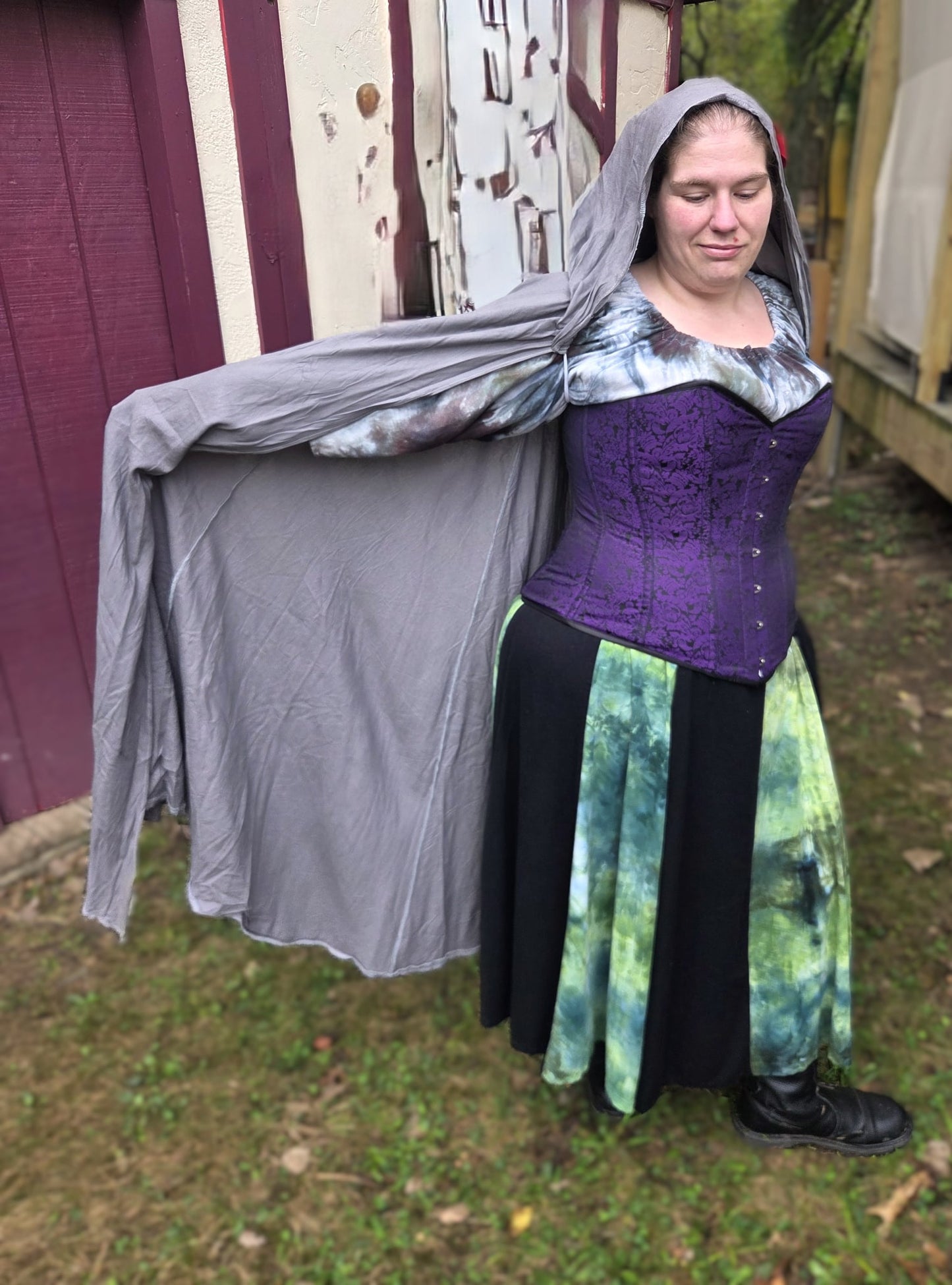 Cloak, Linen- Grey