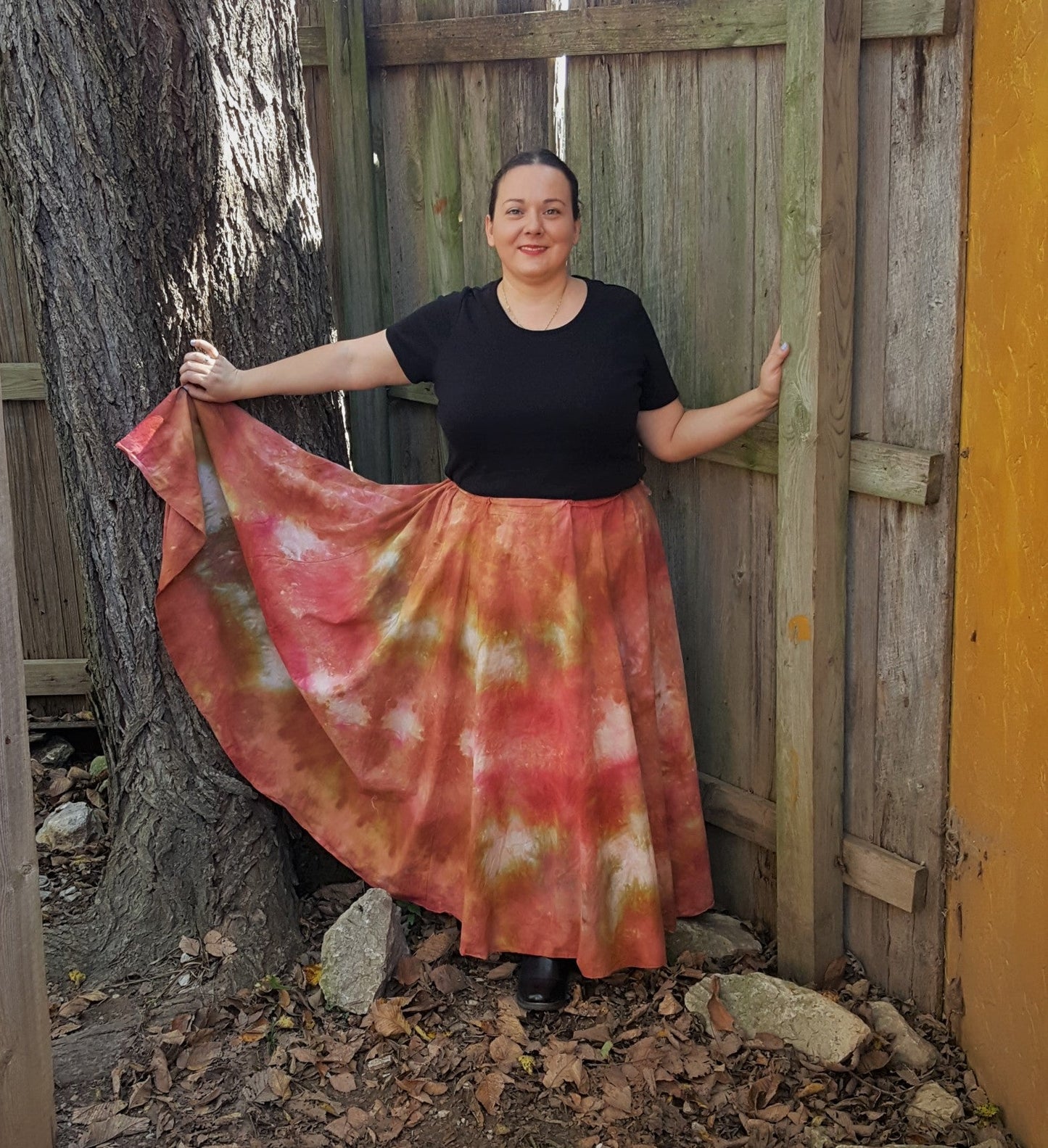 Long Skirt Linen- Autumn's Glory